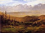 Mountains Canvas Paintings - In the Foothills of the Mountains